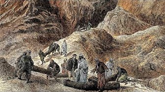 YouTube post by @toldinstone for TrovaTrip. Caption reads: Robbing the Tombs of the Pharaohs.