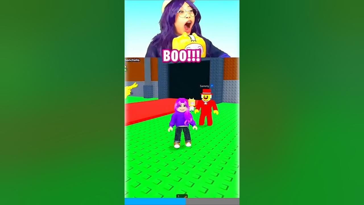 YouTube post by @lankyboxbestvideosofficial for LankyBox. Caption reads: SCARING SAMMY IN STEAL A BRAINROT 🤣.