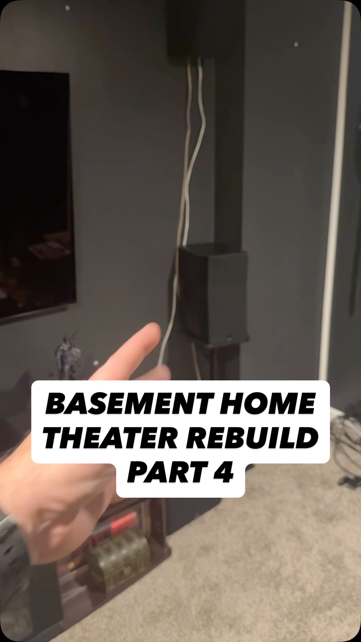 Instagram post by @jeffrauseo for Valencia Theater Seating. Caption reads: I’m building a new home theater in my basement.....