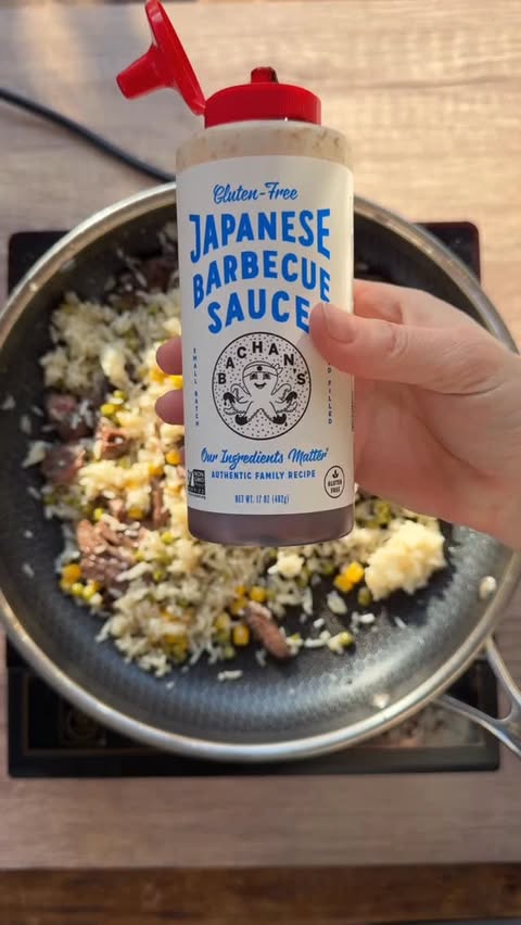 Instagram post by @whosagoodlizard for Bachan’s. Caption reads: Taking leftovers from “meh” to WOW 🥢
I turned....