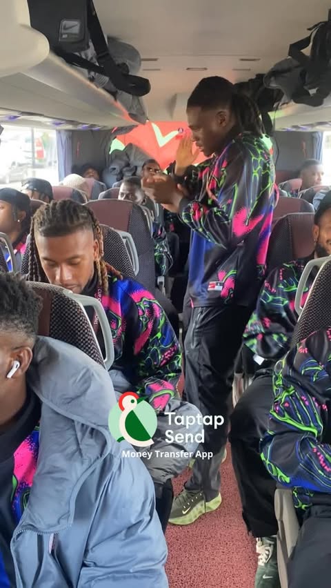 Instagram post by @ng_supereagles for Taptap Send. Caption reads: Our hands are blessed as we step into the Round of....