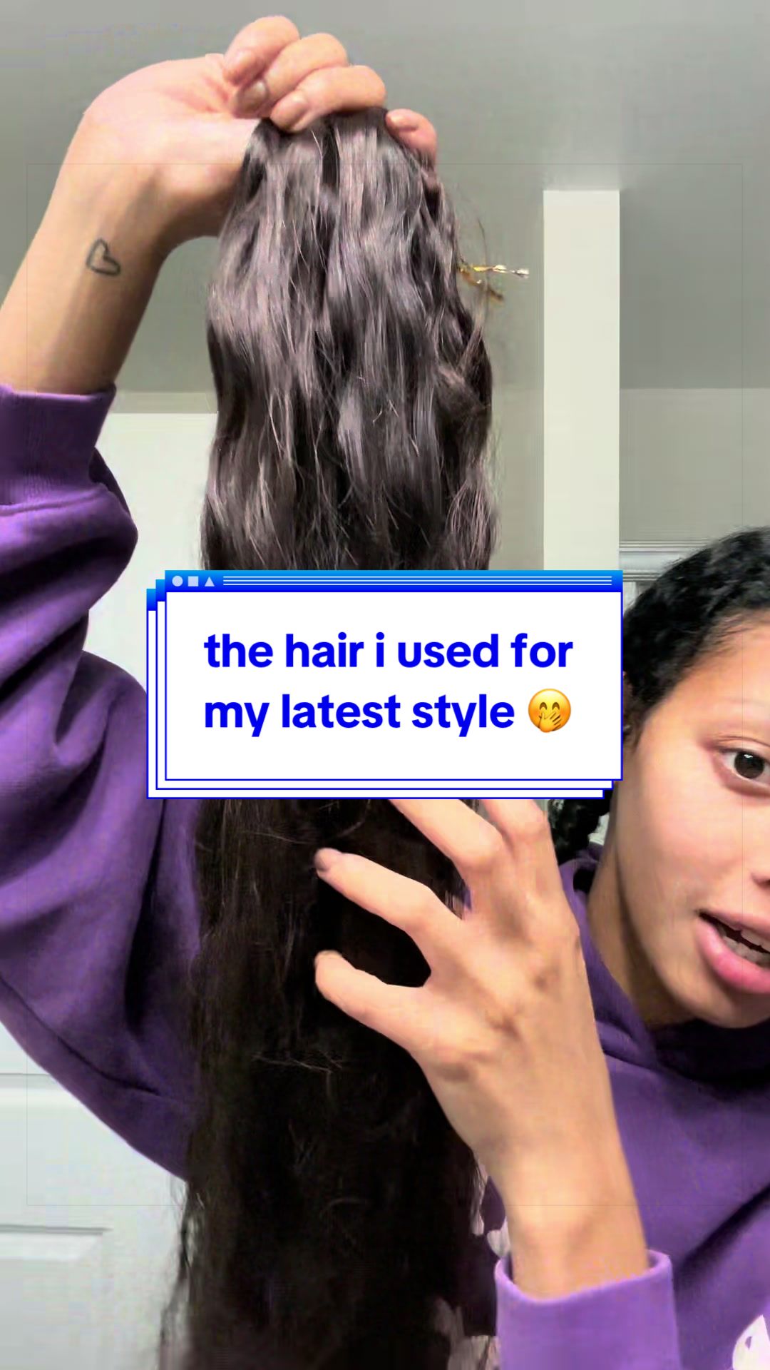TikTok post by @azizamichelle for ISEE Hair. Caption reads: iseehair does it for me EVERYTIME 😩 mind you -....