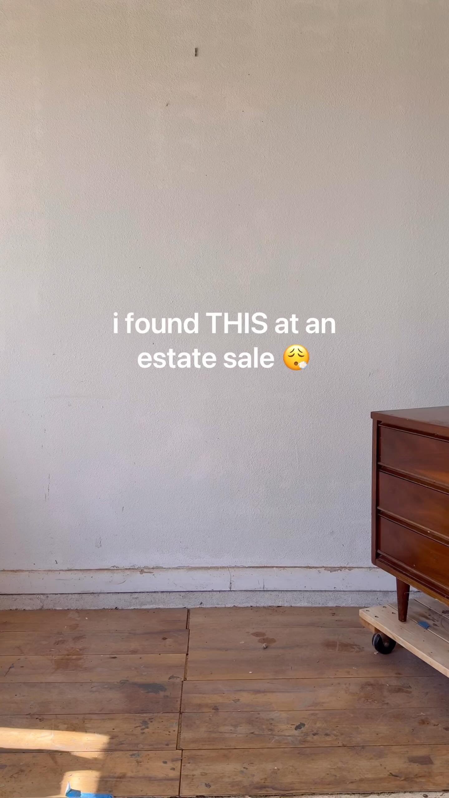 Instagram post by @thefurnituredr for Cirkul. Caption reads: $5 to 💰??? Fixing up this estate sale nightstand....