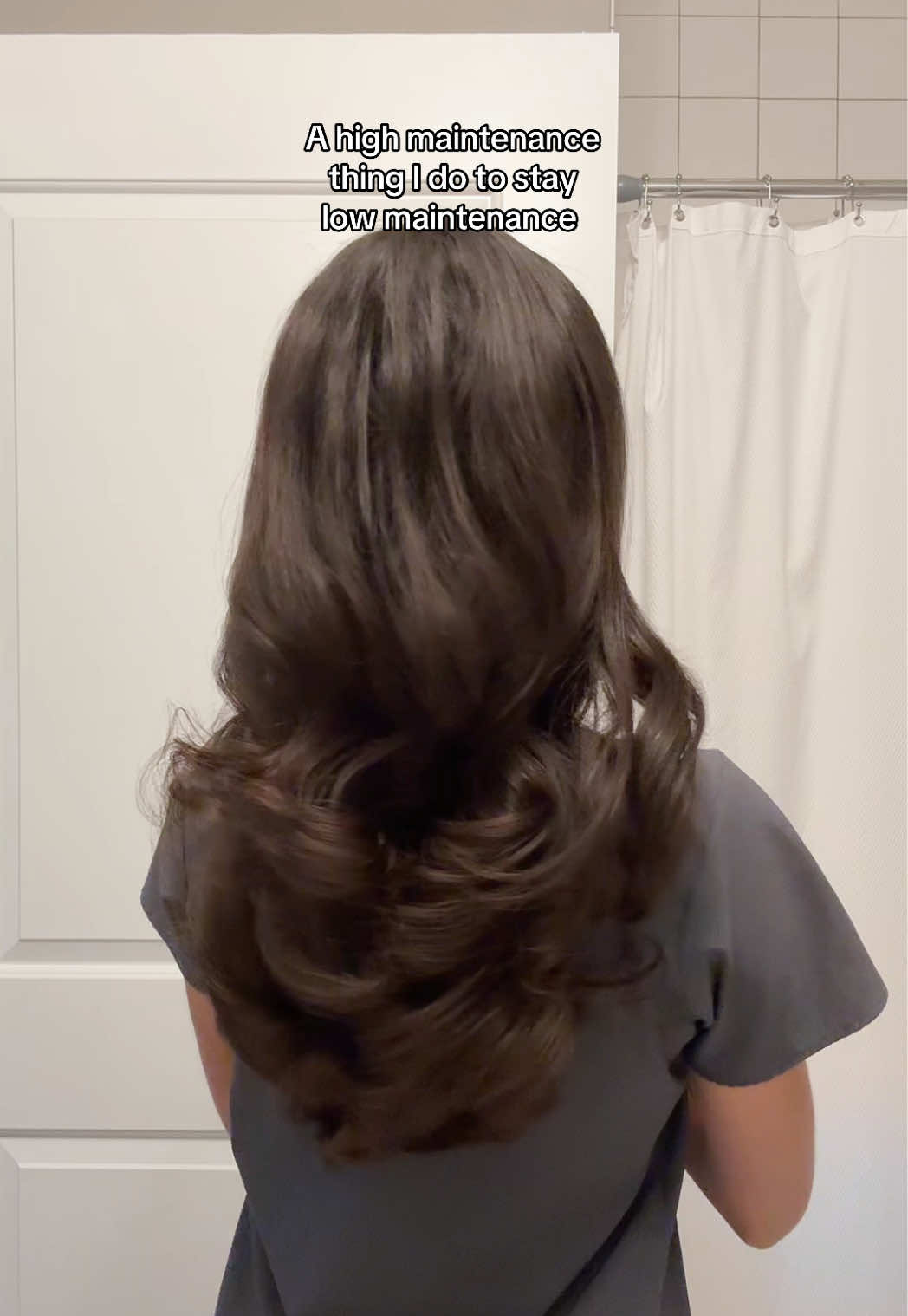 TikTok post by @hopebaxter_ for Kitsch. Caption reads: [...] #overnightblowout @Kitsch .