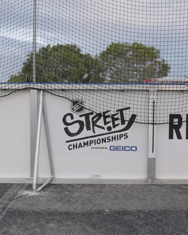 Instagram post by @nhlunites for Geico. Caption reads: [...] NHL Street Championships presented by....