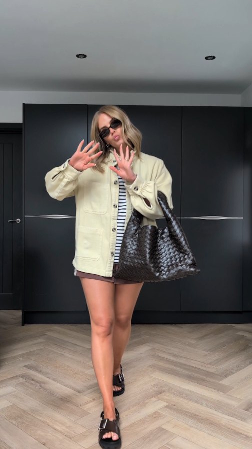 Instagram post by @styledby_mrsj for Le Specs. Caption reads: Wear the shorts girls the world won't end ✌🏼....