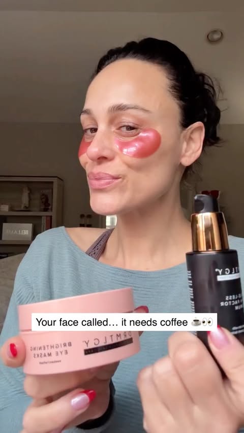 Instagram post by @_sandragoelz_ for DRMTLGY. Caption reads: Special delivery edition to wake up the face....