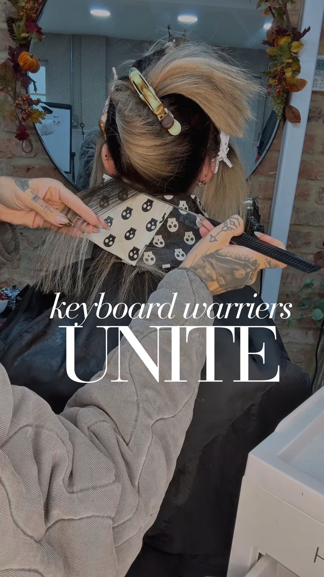 Instagram post by @_riohair_ for K18 Hair. Caption reads: You keyboard warriors united under her last post…....