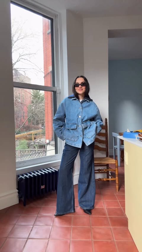 Instagram post by @mya.hansel for Everlane. Caption reads: [...] the perfect denim from the @everlane Better....