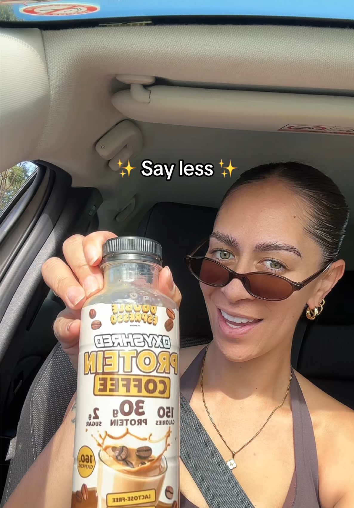 TikTok post by @jazzyfzl for OxyShred Energy. Caption reads: [...] is what I’m talking about 👏🏼😮‍💨....