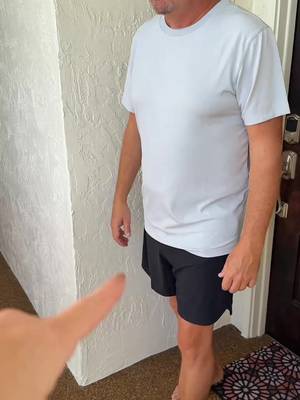TikTok post by @melatthebeach for Squidhaus. Caption reads: When your husband steals the the Shorts before....