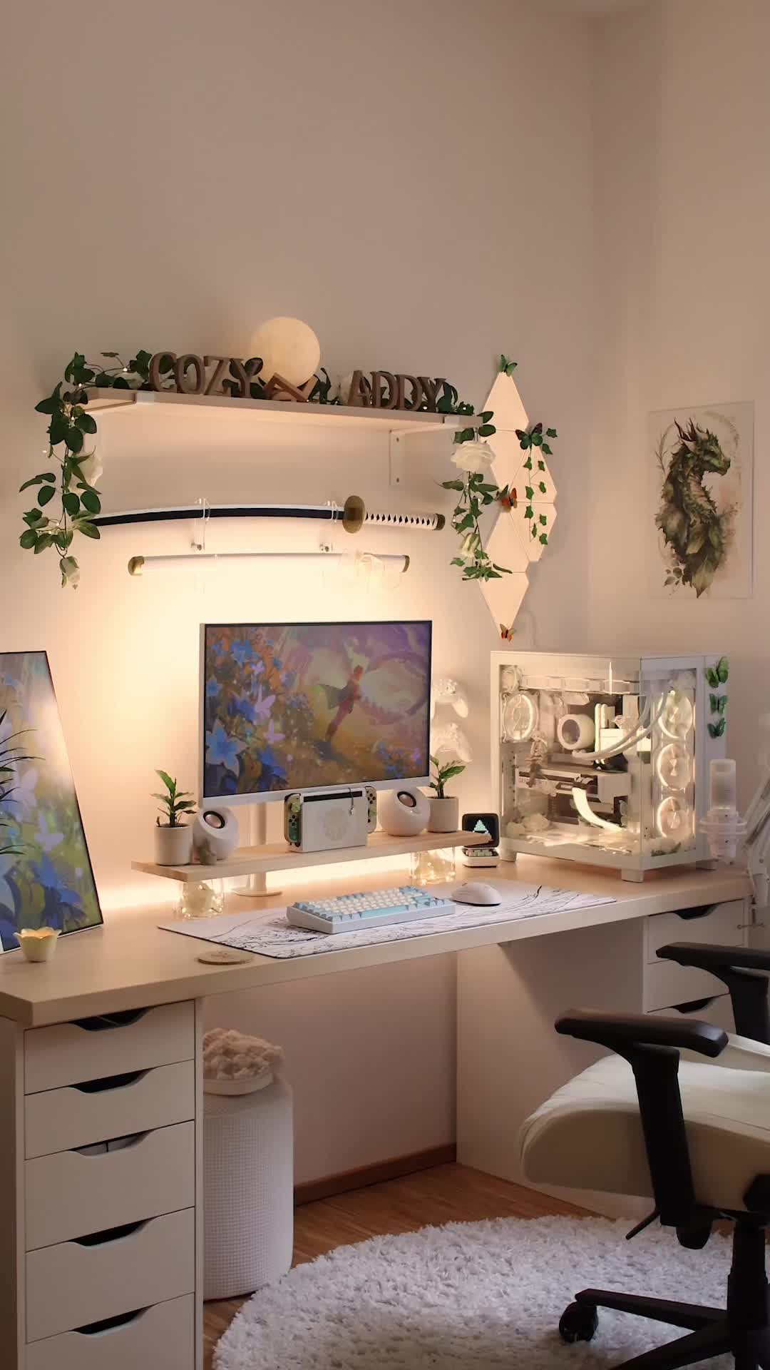 TikTok post by @cozyaddy_ for Chilkey. Caption reads: [...] from @DROP 🩵🪽 build details: base:....