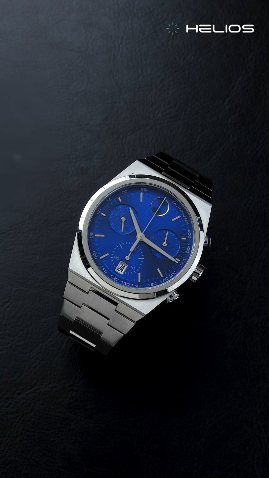 Instagram post by @helioswatches for Movado. Caption reads: Experience the @movado BOLD for men, a....