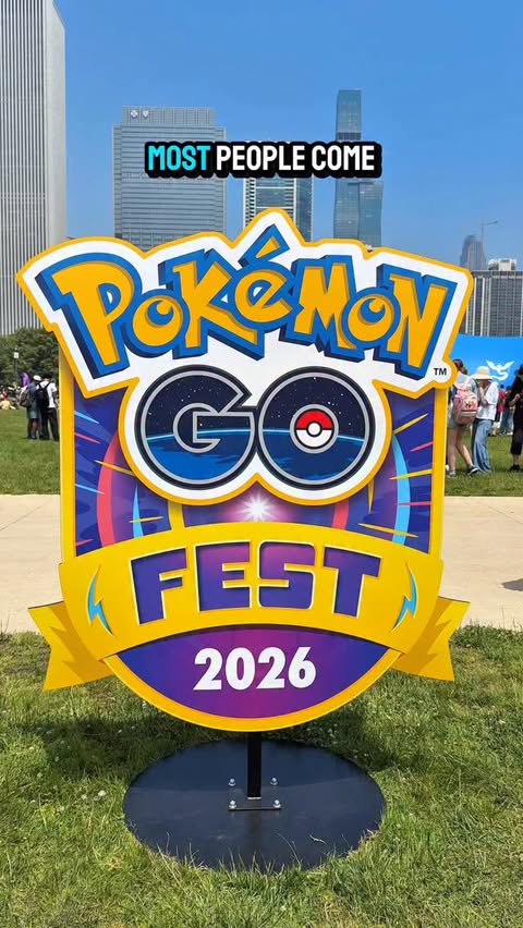 Instagram post by @stephosaurawr for Pokémon GO. Caption reads: The best part about Pokémon GO Fest 🩷 I always....