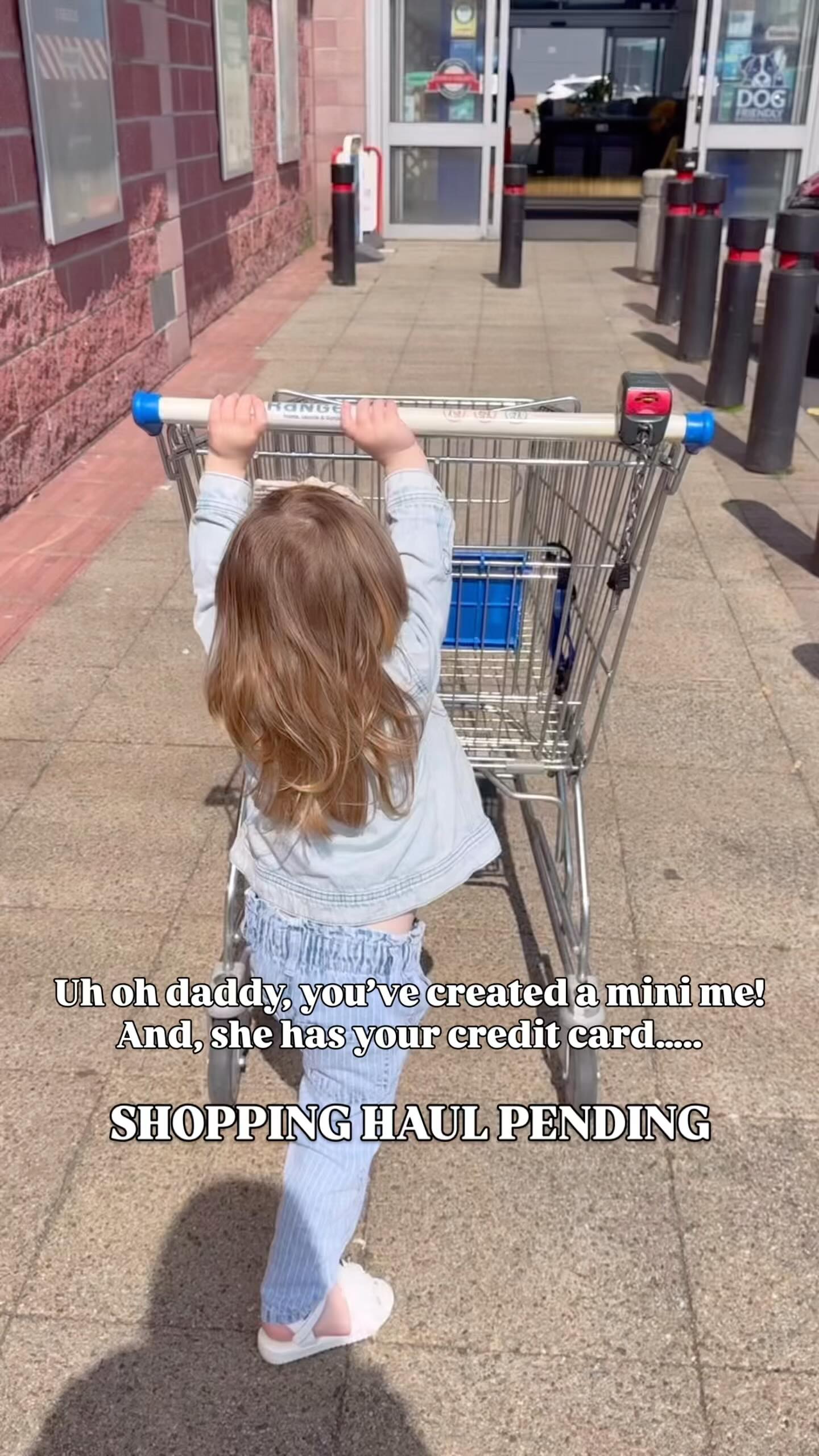 Instagram post by @our_journey_at_81 for The Range. Caption reads: ad Girls Shopping Trip - It turns out my daughter....