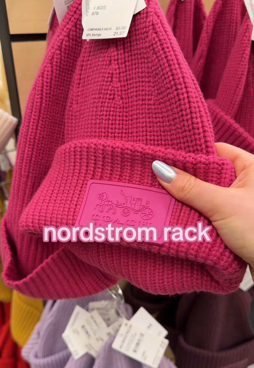TikTok post by @popcornwh0re for Nordstrom Rack. Caption reads: dare i start a @Nordstrom Rack series??....