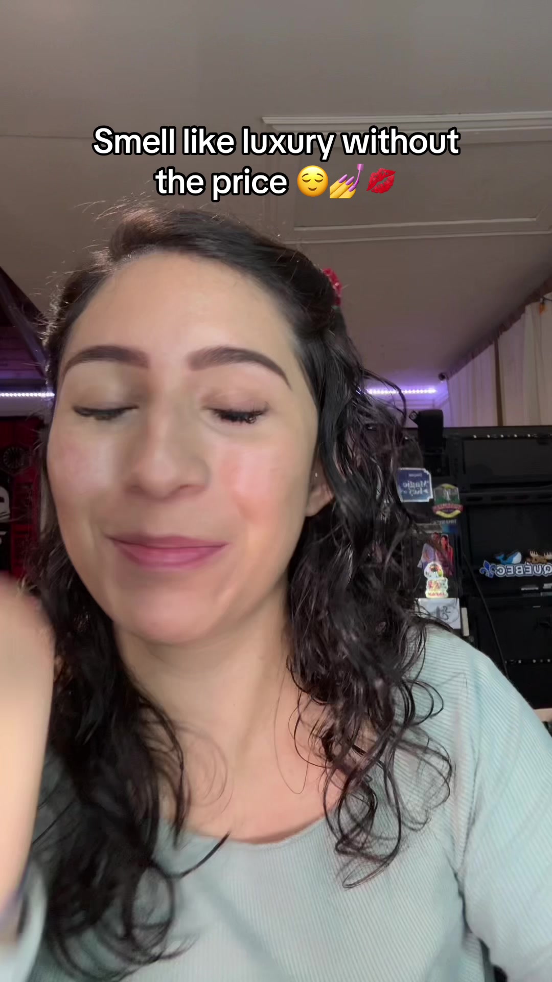 TikTok post by @paulettenicolee for Eternal Perfume Oils. Caption reads: [...] time I wear it!! Thank you @Eternal Perfume....