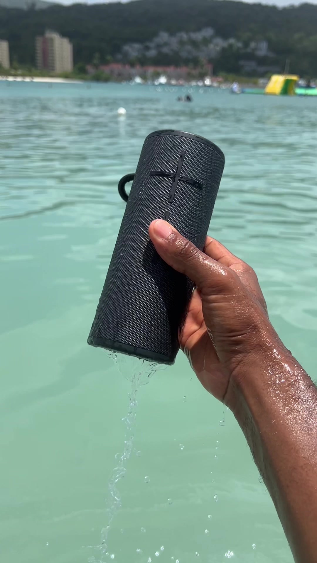 TikTok post by @dre3zydidit for Ultimate Ears. Caption reads: I was trying to put you on to my fave portable....