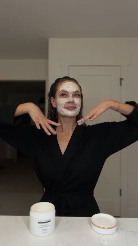 Instagram post by @emilie.melton for OneSkin. Caption reads: An hour for an entirely better week. ✨ You need....