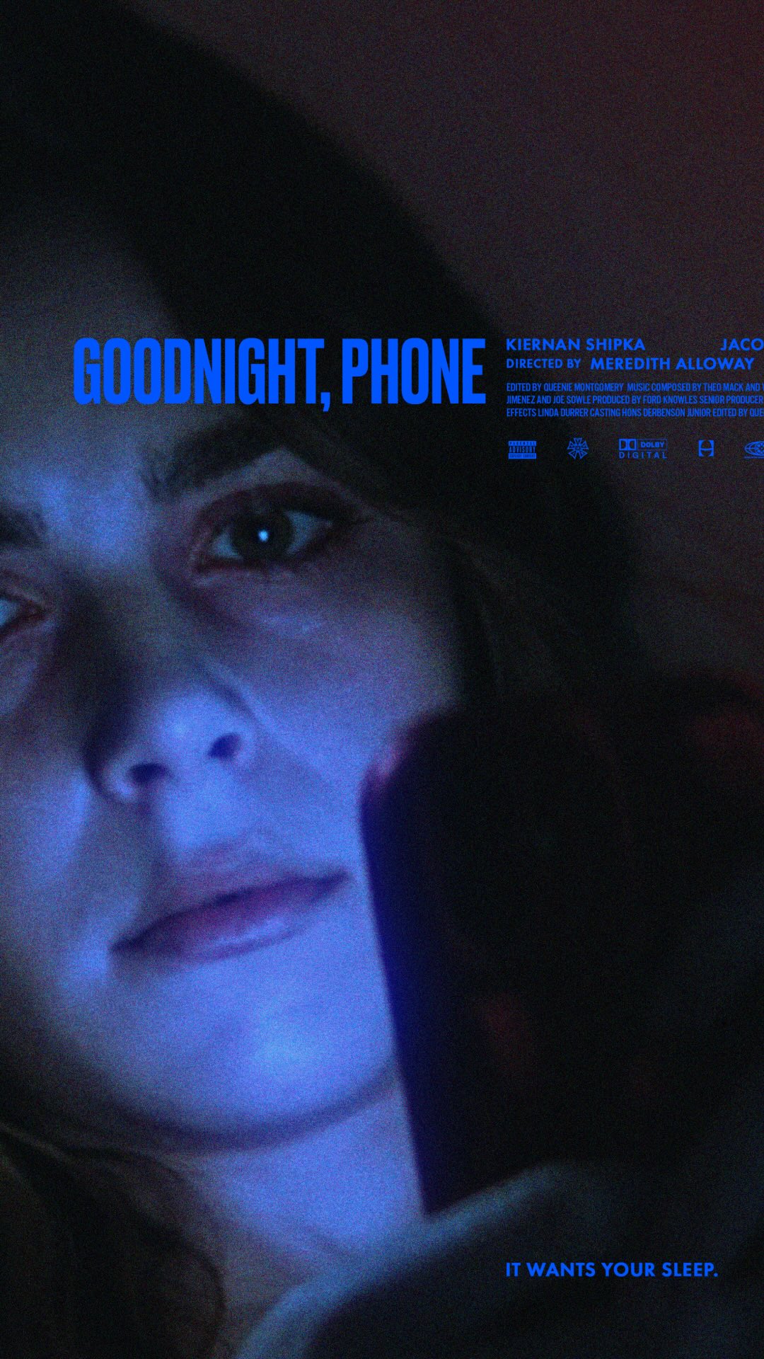 Instagram post by @kiernanshipka for Hatch. Caption reads: the Goodnight, Phone trailer drops NOW. watch it,....
