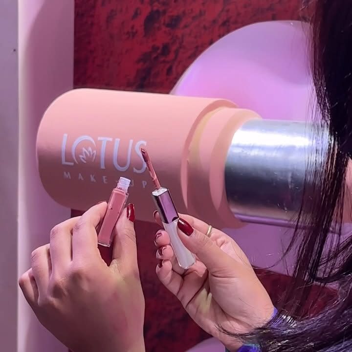 Instagram post by @growandglow.ugc for Lotus Botanicals. Caption reads: Get glam ready with @lotus_herbals &....