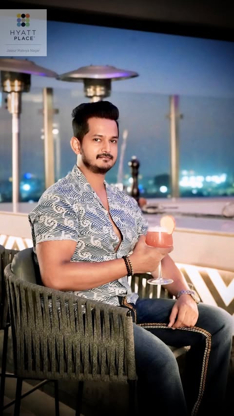 Instagram post by @anshsrivastav87 for Hyatt. Caption reads: Stepped into comfort, colours and calm at....