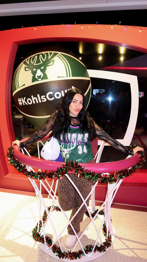 Instagram post by @khloekuriatnyk for Kohl's. Caption reads: Got a night out in Milwaukee thanks to the Kohl’s....