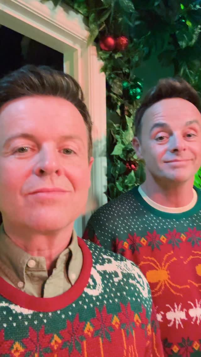 Instagram post by @antanddec for ITV. Caption reads: It’s *nearly* time 👀🎄🕷️ #ImACeleb.