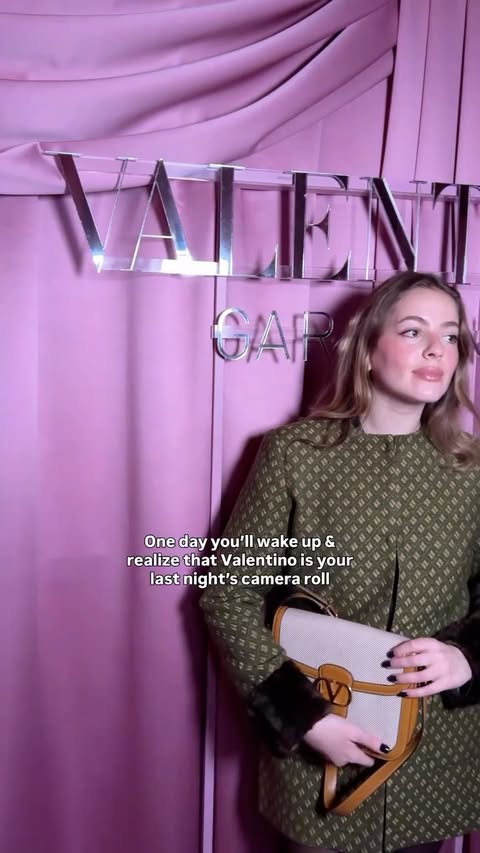 Instagram post by @whatpeoplearewearing for Valentino. Caption reads: @maisonvalentino sure knows how to throw a party!....