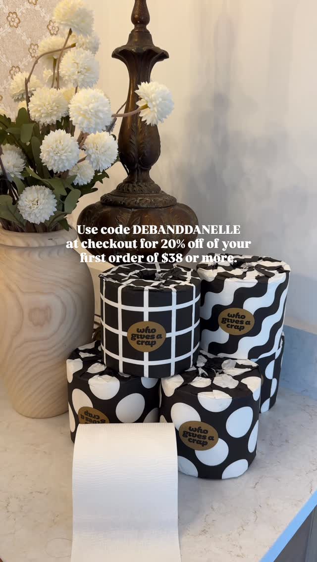 Instagram post by @debanddanelle for Who Gives A Crap. Caption reads: This is the best toilet paper around.....