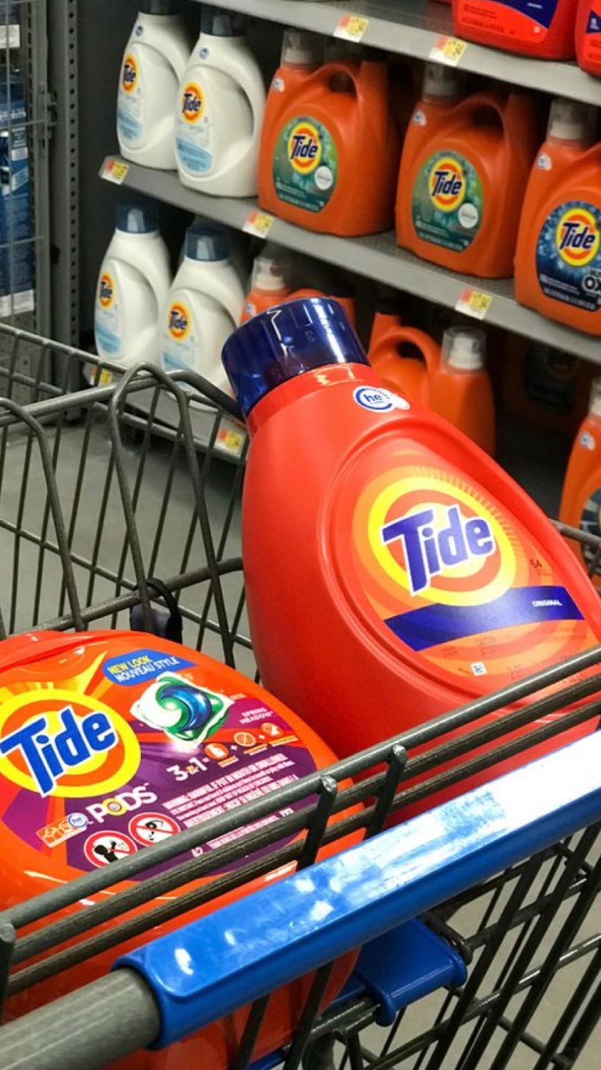 Instagram post by @couponingwithtina for Tide. Caption reads: #TidePartner Grab America’s #1 Laundry Detergent....