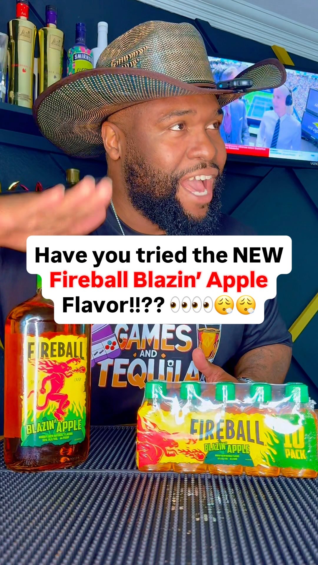 Instagram post by @bartalkbruno for Fireball Whisky. Caption reads: 🚨🚨LISTEN UP!! 👀👀🚨🚨

Fireball came out with....