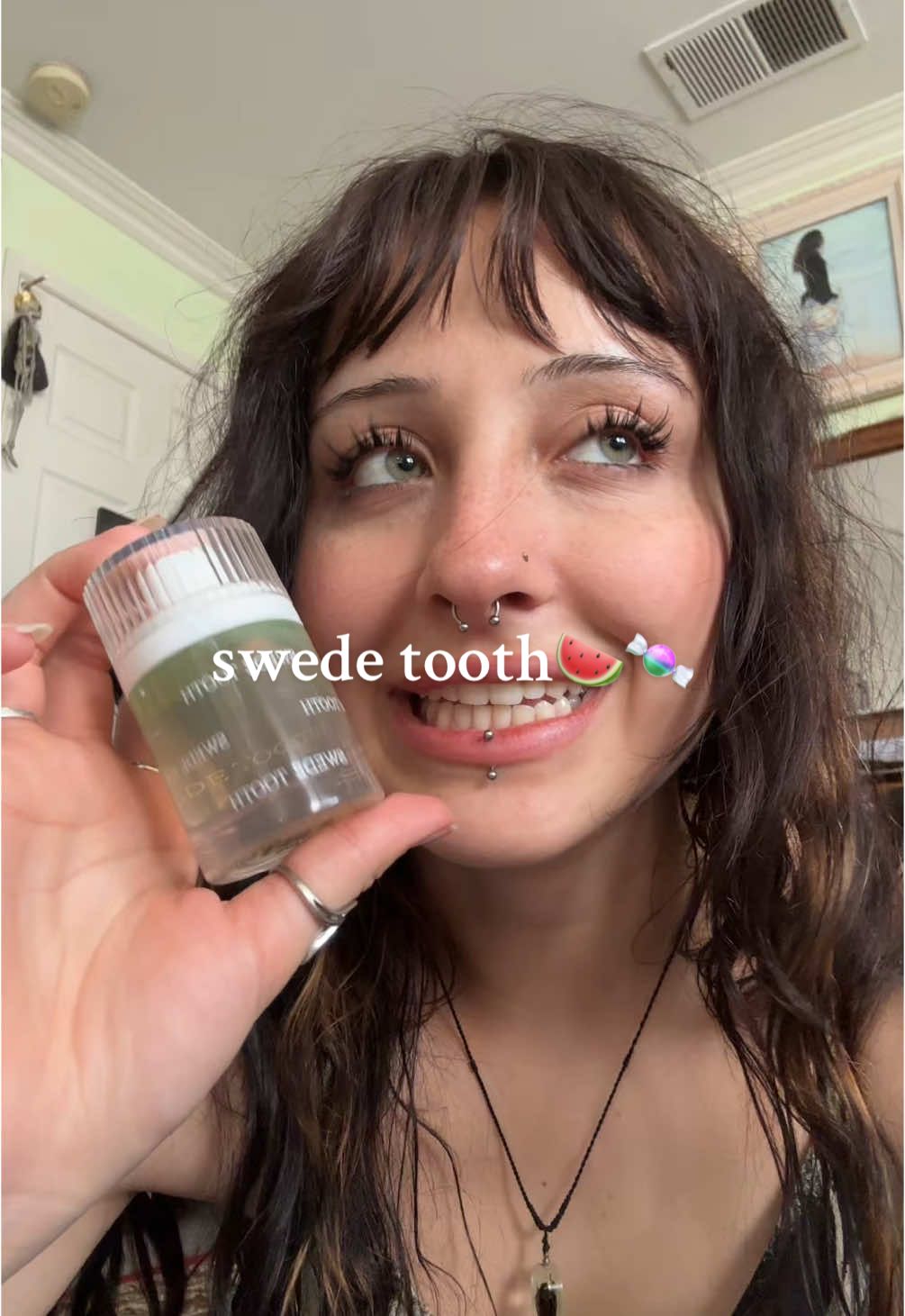TikTok post by @urfairygodmoth for Snif. Caption reads: swede tooth talk @Snif #perfumetok #nichefragrance....