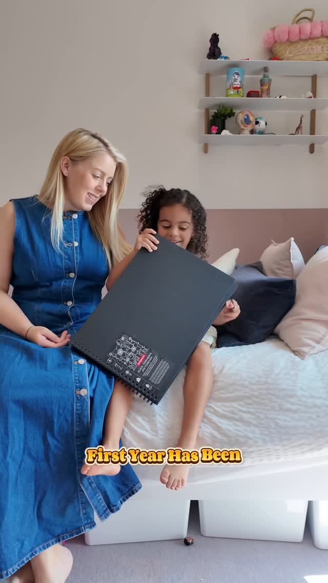 Instagram post by @educatingmummy for Moonpig. Caption reads: #ad Ocean’s nearly off to Year 1, so we made a....