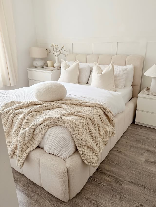 Instagram post by @cxurtniehome for Home Bargains. Caption reads: A few questions answered… ☁️🤍

I honestly can’t....