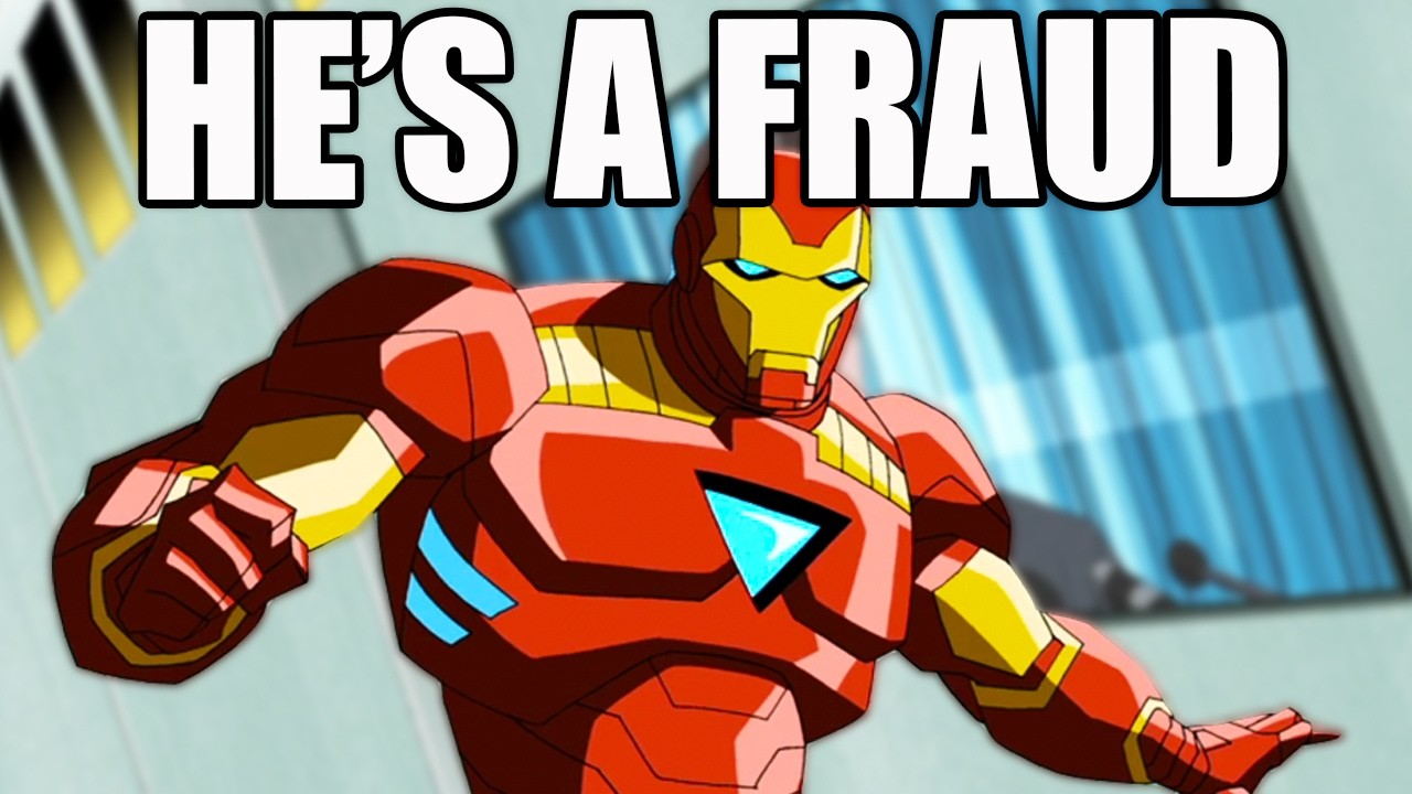 YouTube post by @TheUndeadHumor for Fiverr. Caption reads: Iron Man's Powers Are STUPID.