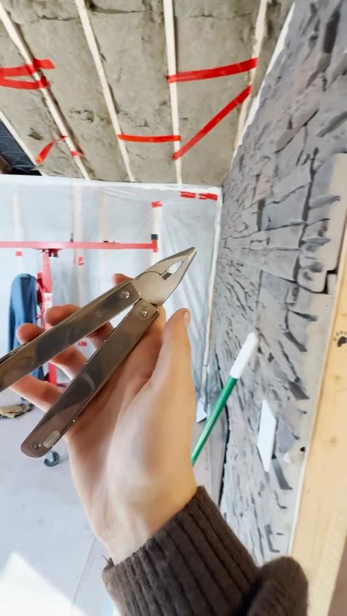 Instagram post by @beccayaseen for Victorinox. Caption reads: [...] me sane during cabin....