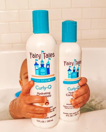 Instagram post by @myfavebuys for Fairy Tales Hair Care. Caption reads: MY FAVE kids hair-care products are on sale for....