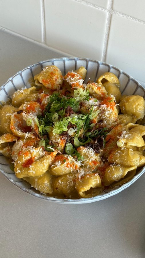 Instagram post by @foodbaby.bklyn for Food52. Caption reads: A little sweet, a little savory, and perfectly....