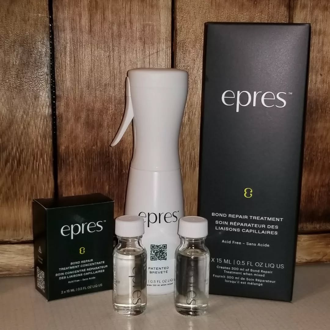 Instagram post by @mandy_anne_325 for Epres. Caption reads: 🌟 Epres Bond Repair Treatment Starter Kit 🌟 I....