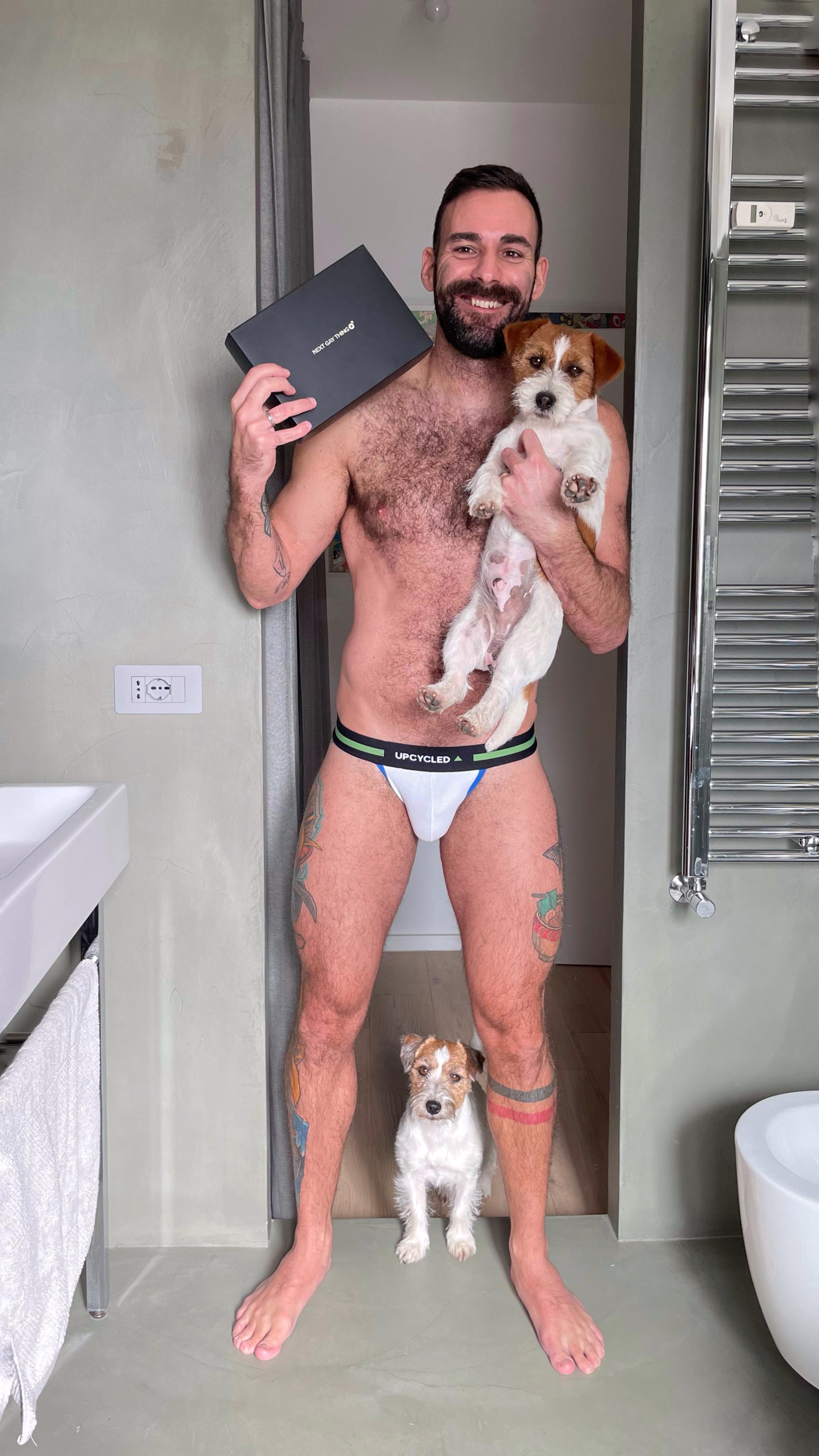 Instagram post by @erik_cappa for Next Gay Thing. Caption reads: Super excited with my new @nextgaything....