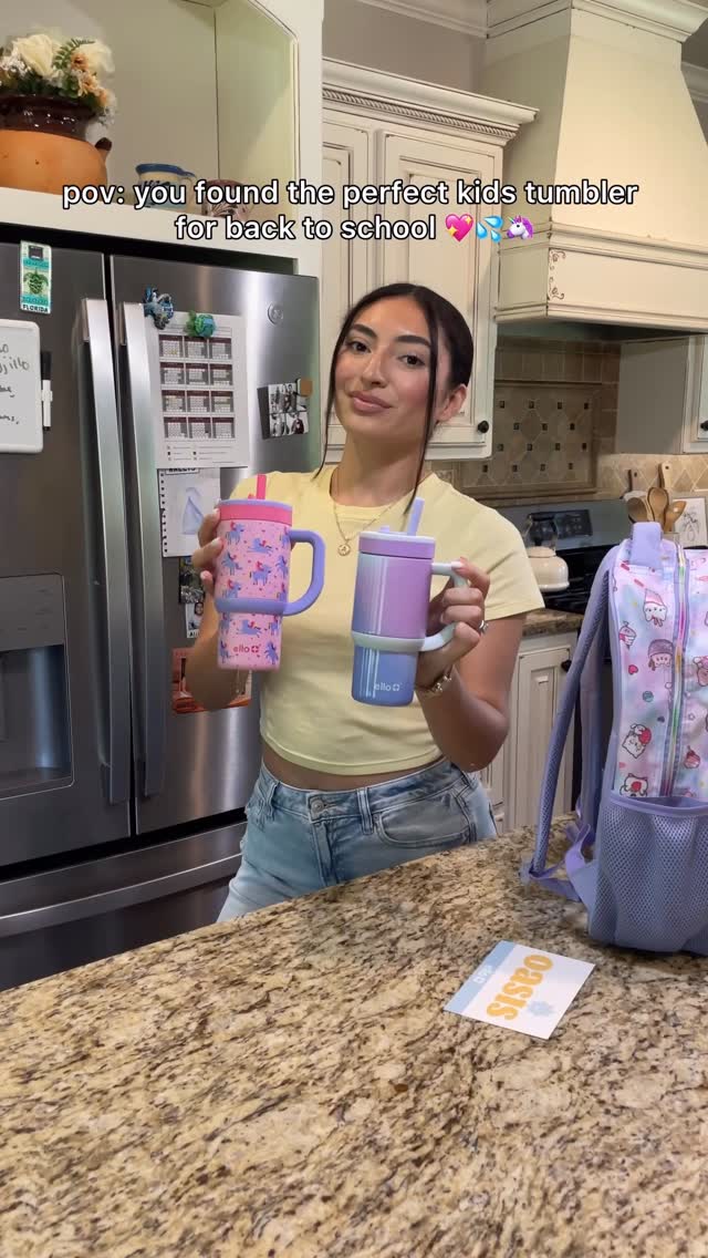 Instagram post by @angelaxsantanaa for Ello Products. Caption reads: [...] for back to school! Thanks to the....