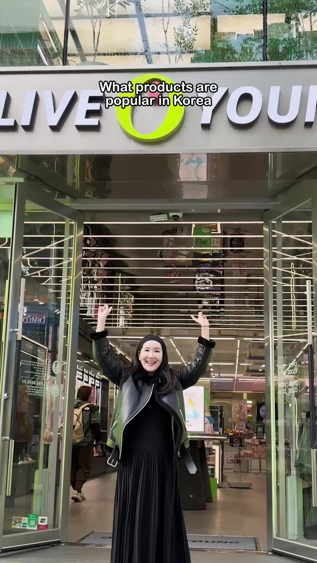 TikTok post by @euniunni for Round Lab. Caption reads: Winter skin essentials from @OLIVE YOUNG Global....