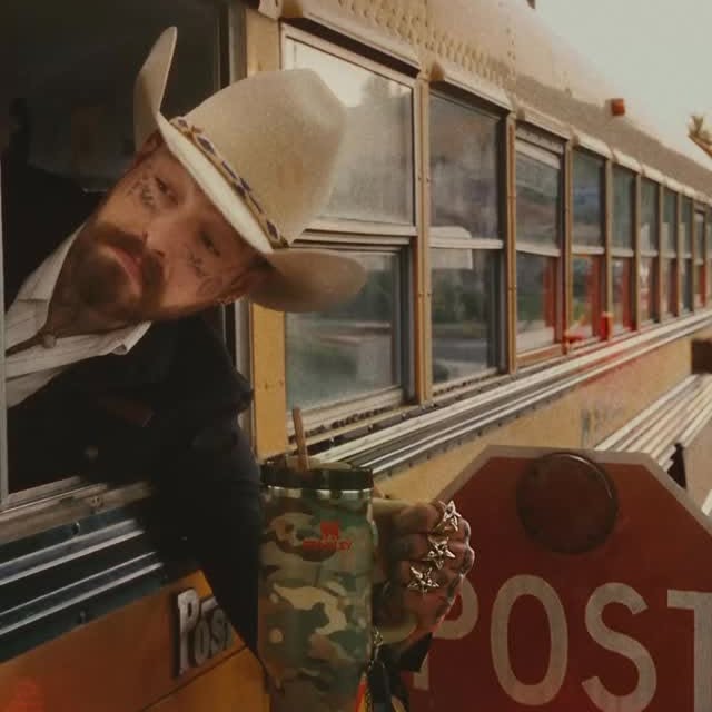 Instagram post by @postmalone for Stanley 1913. Caption reads: The full Stanley 1913 x Post Malone collection....