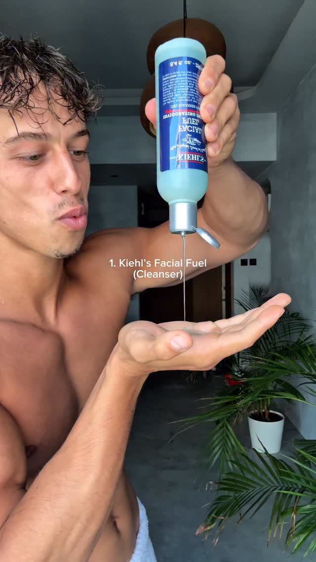 Instagram post by @soufiane.haloui for BIOTHERM. Caption reads: a d I My go-to skincare before every session with....