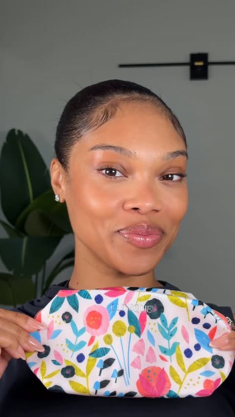 Instagram post by @bri.giscombe for Clinique. Caption reads: Clinique’s Spring GWP is finally here ! With a....