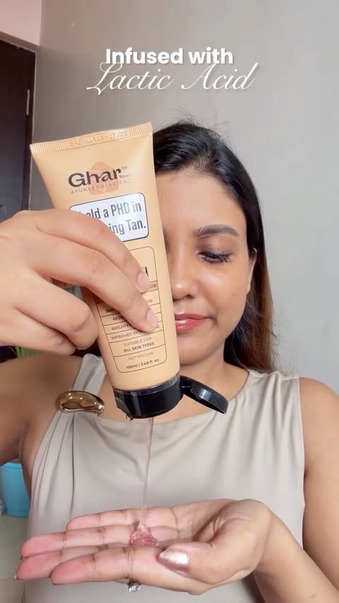 Instagram post by @_.sarikaaa._ for GHAR SOAPS. Caption reads: ✨ Cleanse. Glow. Repeat. Reveal fresh,....
