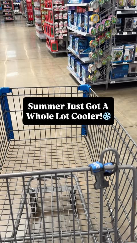 Instagram post by @thewalmartchick for Ontel Products. Caption reads: [...] can stay cool wherever you go. ❄️☀️....