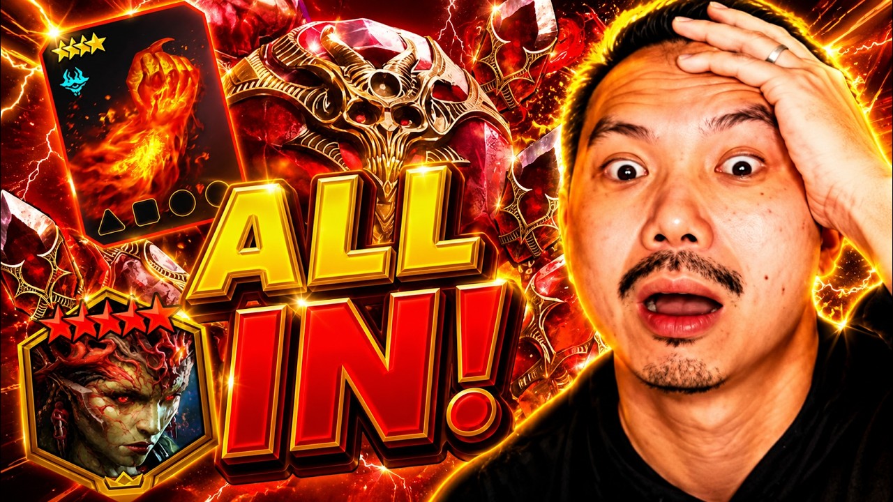 YouTube post by @BoozorTV for Plarium. Caption reads: [...] #RAIDShadowlegends #RAID #RaidRPG #Plarium....