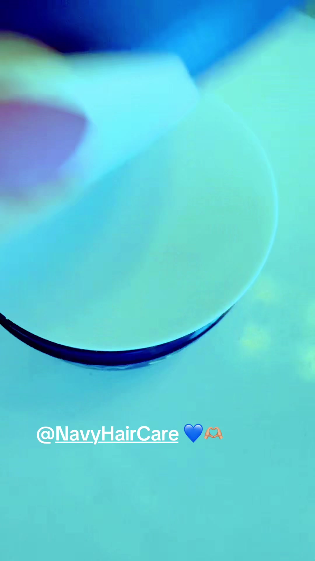TikTok post by @missmelaniemartin1 for NAVY Hair Care. Caption reads: OBSIDIAN Beauty’s Lunar Cloud Hair Mask is one of....